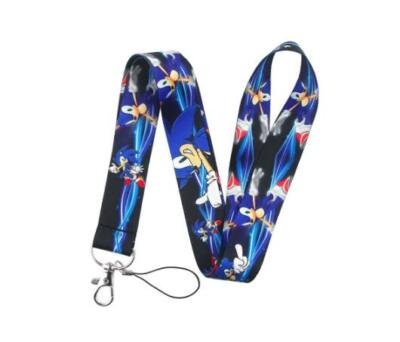 Sonic The Hedgehog Game Character Themed Black ID Holder Lanyard