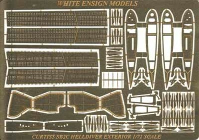 White Ensign 1/72 SB2C Helldiver Exterior Detail-up Set for Revell/Matchbox kit