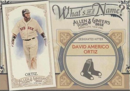 2012 Topps Allen & Ginter's - David Ortiz #WIN64