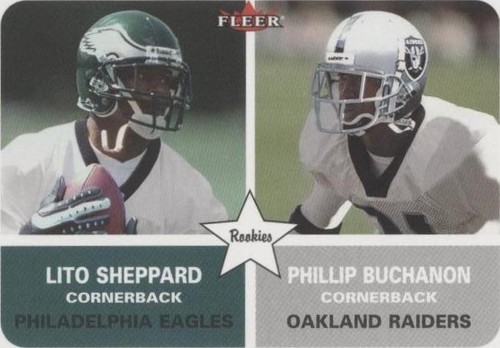 2002 Fleer Tradition Lito Sheppard Phillip Buchanon #280