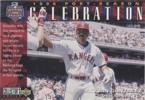 1997 Upper Deck Collector's Choice - Juan González #218