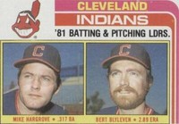 1982 Topps - Bert Blyleven Mike Hargrove #559