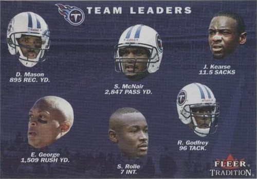2001 Fleer Tradition Derrick Mason Eddie George Jevon Kearse #380