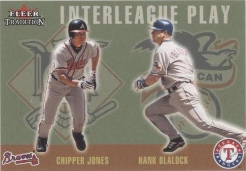 2003 Fleer Tradition Update - Chipper Jones Hank Blalock #U269