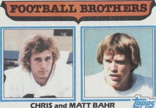 1982 Topps Chris Bahr Matt Bahr #263