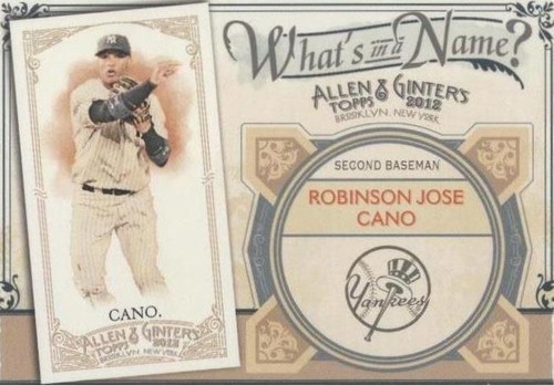 2012 Topps Allen & Ginter's - Robinson Cano #WIN55