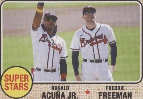 2021 Topps Throwback Thursday #TBT - Freddie Freeman Ronald Acuña Jr. #65