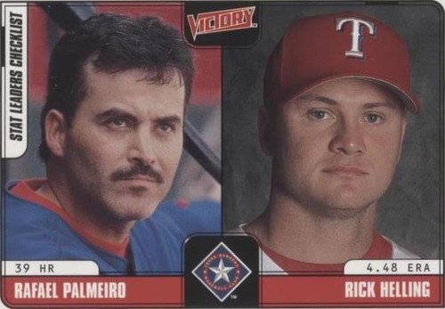 2001 Upper Deck Victory - Rafael Palmeiro Rick Helling #145