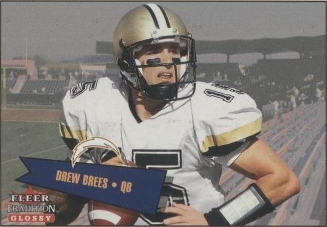 Fleer Tradition 2001 brillante Drew Brees #402