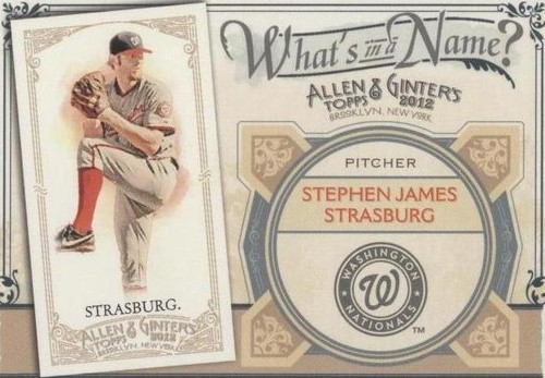2012 Topps Allen & Ginter's - Stephen Strasburg #WIN89