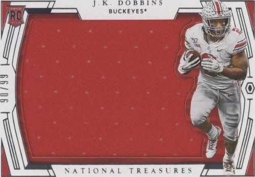 2020 Panini National Treasures Collegiate J.K. Dobbins #13