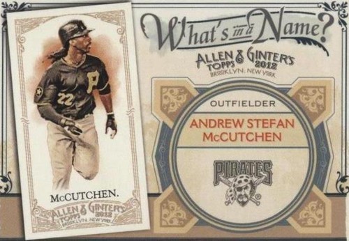 2012 Topps Allen & Ginter's - Andrew McCutchen #WIN31