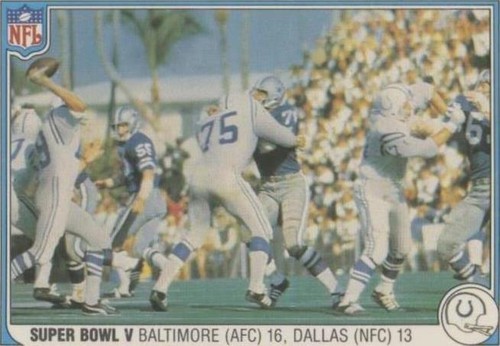 1983 Fleer NFL Team Action Johnny Unitas #61