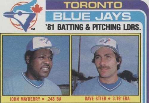 1982 Topps - Dave Stieb John Mayberry #606