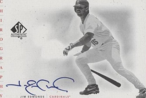 2001 SP Authentic - Jim Edmonds #JE