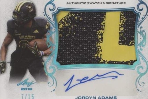 2018 Leaf Metal U.S. Army All-American Bowl Jordyn Adams #PA-JA2