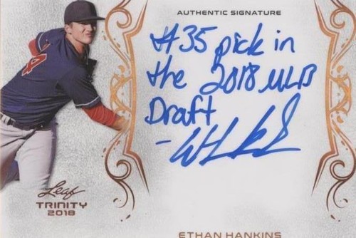 2018 Leaf Trinity - Ethan Hankins #A-EH1