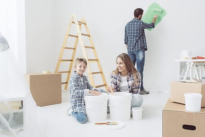 ATERET 5 Gallon White Buckets & Pour Spout Lids in a 3, 6, or 12 pack