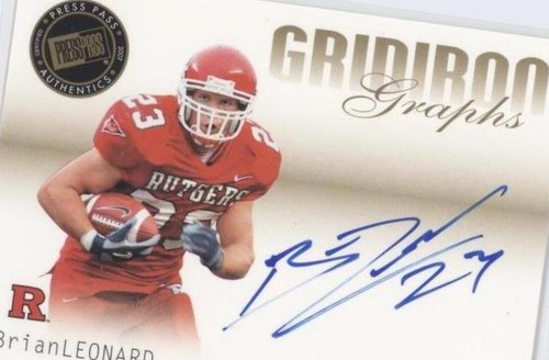 2007 Press Pass SE Brian Leonard #GG-BL