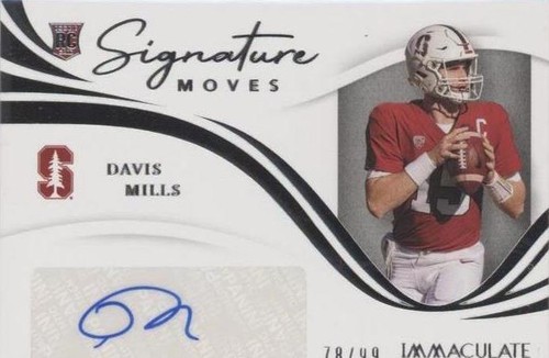 2021 Panini Immaculate Collection Collegiate Davis Mills #SM-DM