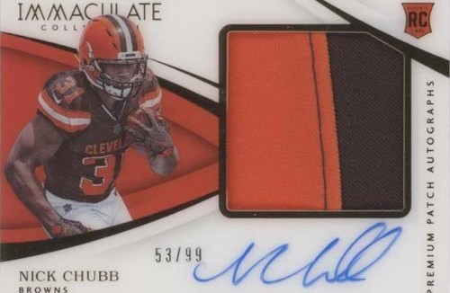 2018 Panini Immaculate Collection Nick Chubb #PR-NC