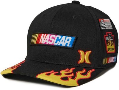 HURLEY NASCAR Special Edition Stretch Fit Hat Surf and Enjoy Series NWT $75 MSRP