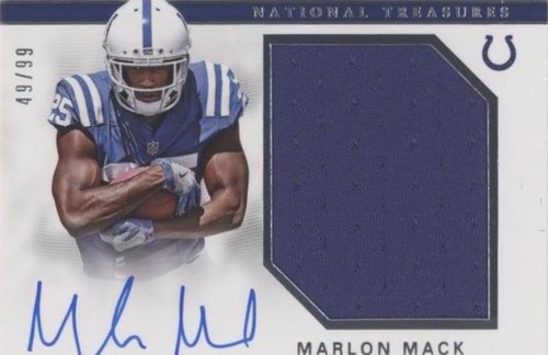 2017 Panini National Treasures Marlon Mack #RMS-MM