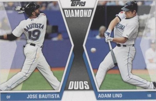 2011 Topps Update Series - Adam Lind Jose Bautista #DD-14