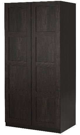 Good As New Ikea Pax Wardrobe With Doors Three Drawers Shoe