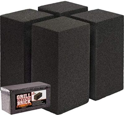 8x4 Heavy-Duty Grill Cleaning Brick Multipack, Non-Scratch Black Pumice Stone
