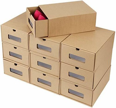 Femor Schuhaufbewahrung Set, 10PCS schuhbox stapelbar Schubladen (10pcs)