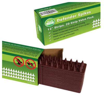 Animal Decoy Spikes Outdoor Fence Spike Defender Decoys Cat Bird Squirrel 20 Pcs