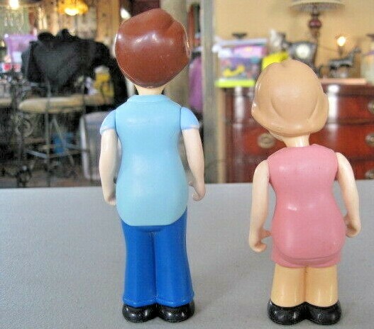 Vintage Little Tikes Dollhouse Mom & Dad Doll Figures