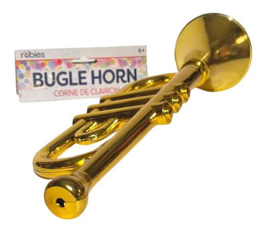 Squeaker BUGLE HORN TOY 13” Plastic Noisemaker Prop Funny Sound Clown Trumpet