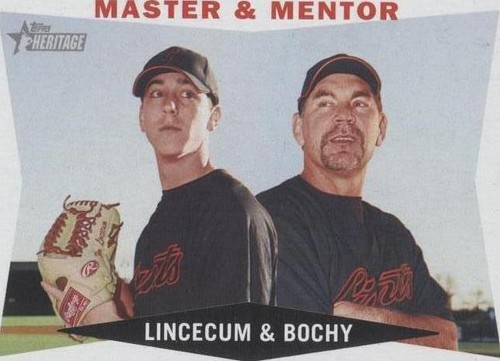 2009 Topps Heritage - Bruce Bochy Tim Lincecum #7