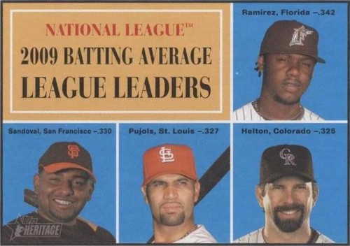 2010 Topps Heritage - Albert Pujols Hanley Ramirez Pablo Sandoval #41