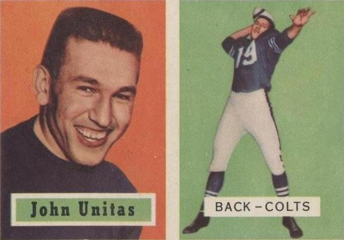 1957 Topps Johnny Unitas #138