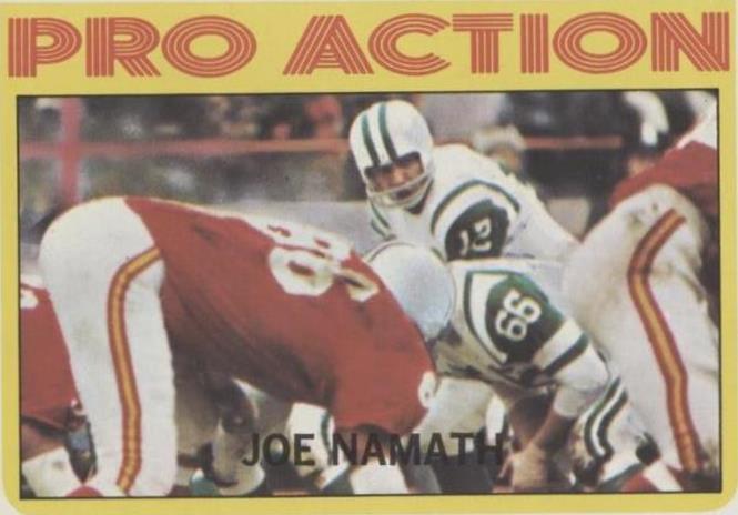 Topps Joe Namath 1972 #343