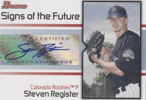 2008 Bowman - Steven Register #SOF-SR