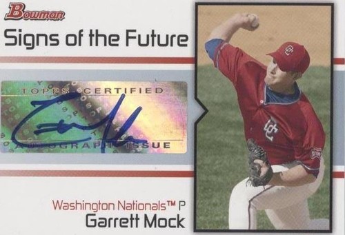 2008 Bowman - Garrett Mock #SOF-GM