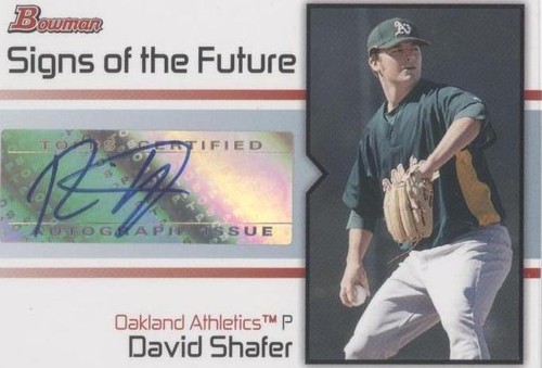 2008 Bowman - David Shafer #SOF-DS