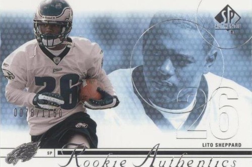 2002 SP Authentic Lito Sheppard #158