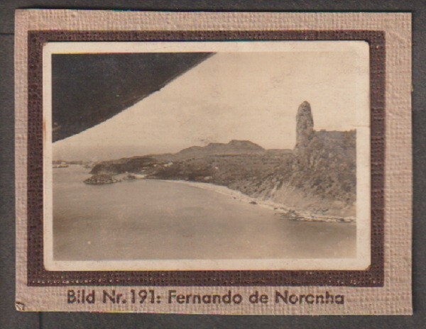 Germany 1932's  Fernando view from Zeppplin photographic Ciggarette card