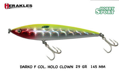 HERAKLES  DARKO F 145 MM  col. HOLO CLOWN  29 GR  SPINNING SERRA TONNO ARHKDW05