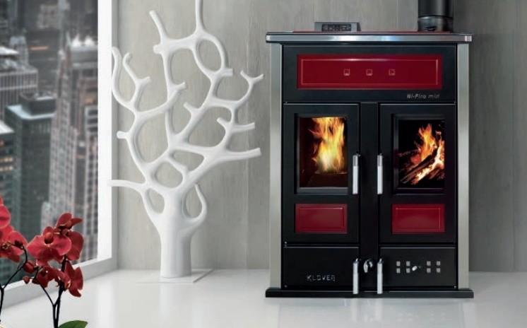 31 KW Pelletofen Holzkombination wasserführend Pelletsofen Holzofen Kaminofen