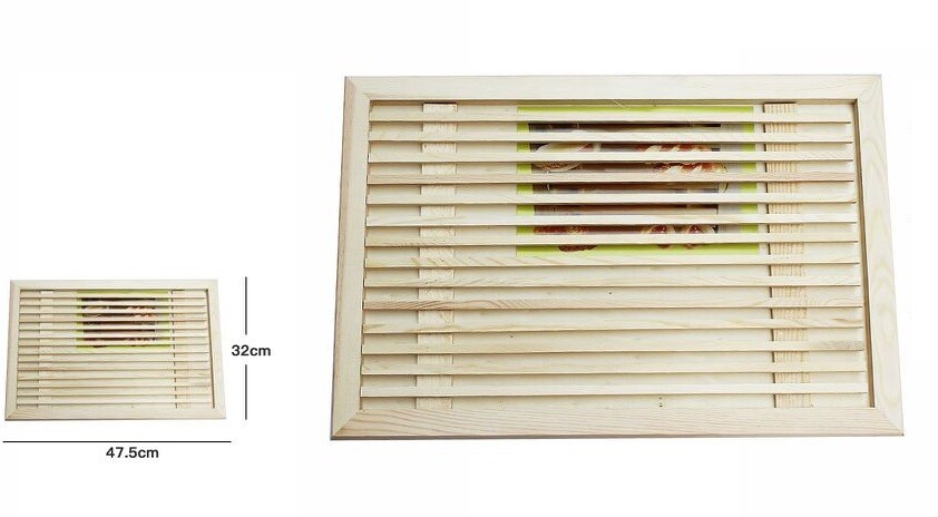 Tagliere In Legno Per Affettare Pane Con Griglia E Vassoio Raccoglibriciole dfh