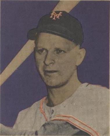 1955 Bowman #219 Whitey Lockman VG-EX tiny wrinkle San