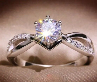 Silver ring stone best sale design