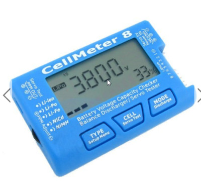 Digital Battery Capacity Check RC Cell Meter 7 8 Cellmeter LiPo LiFe Li-ion NiMH