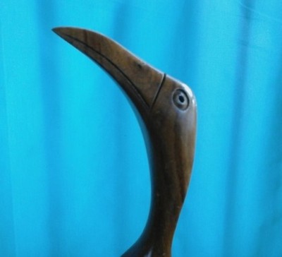 Hawaiian Milo Wood Bird Sculpture